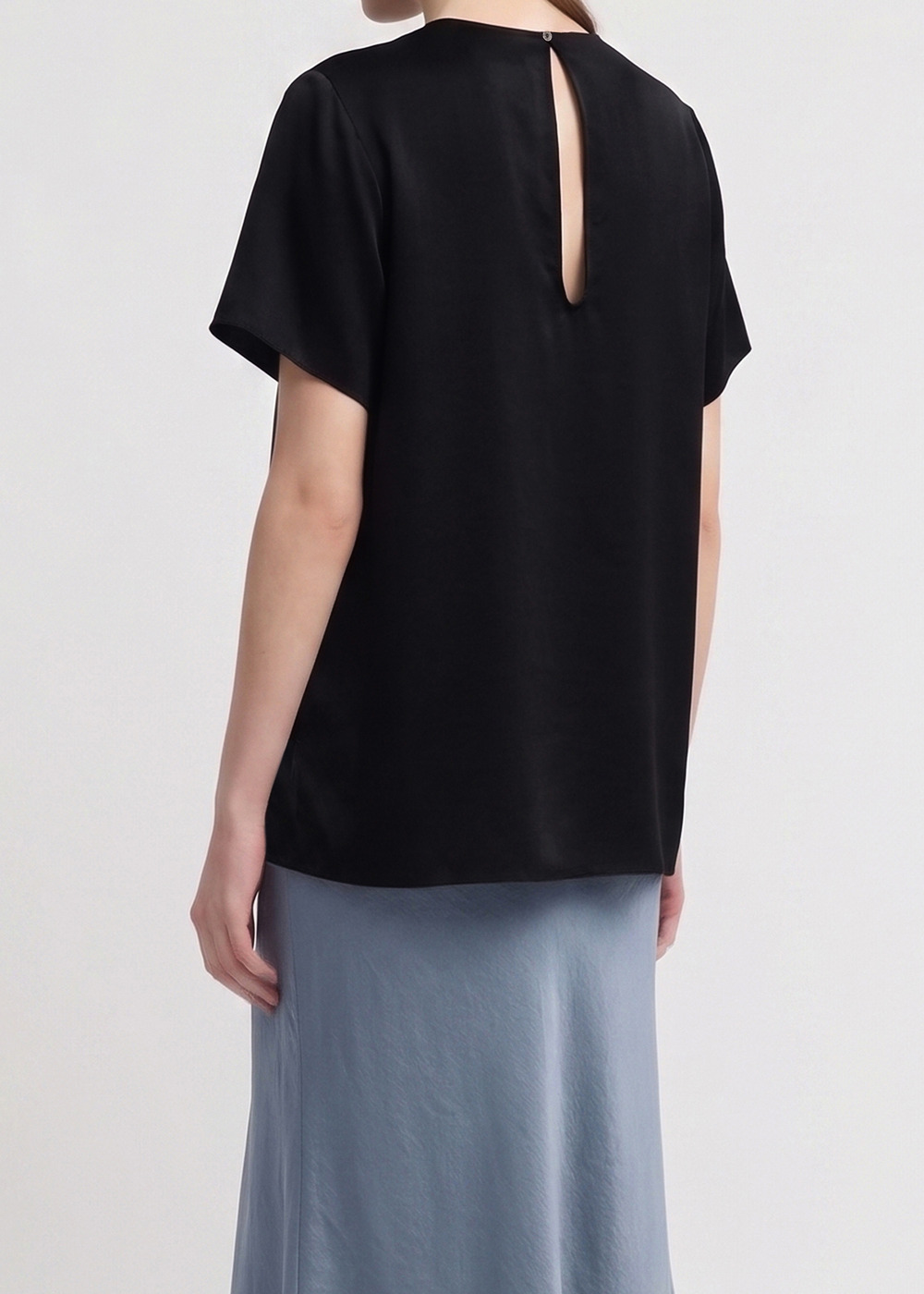 Satin LRM Long Tee 詳細画像 BLACK 4