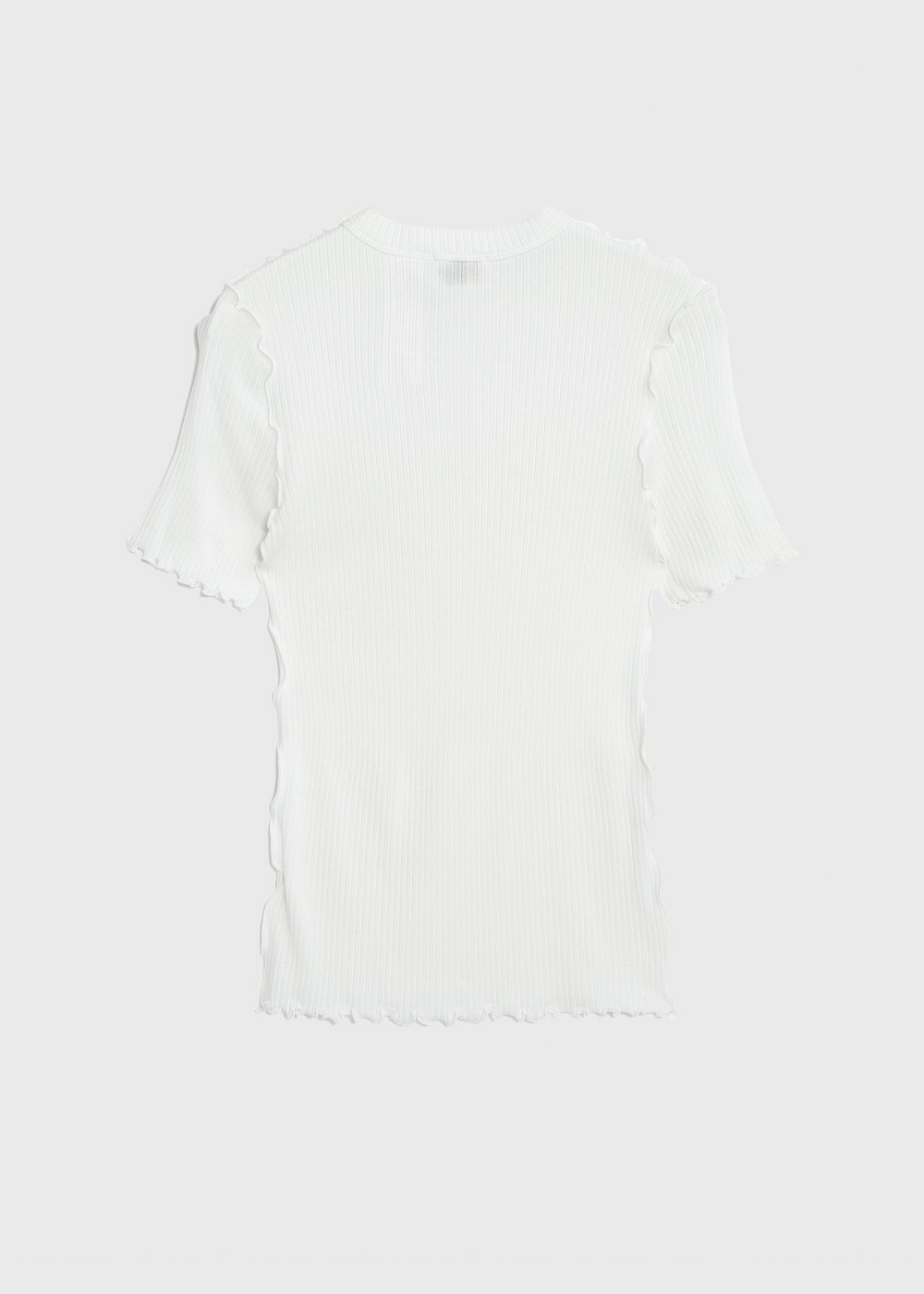 Tencel Solo Rib Tee 詳細画像 OFF WHITE 2