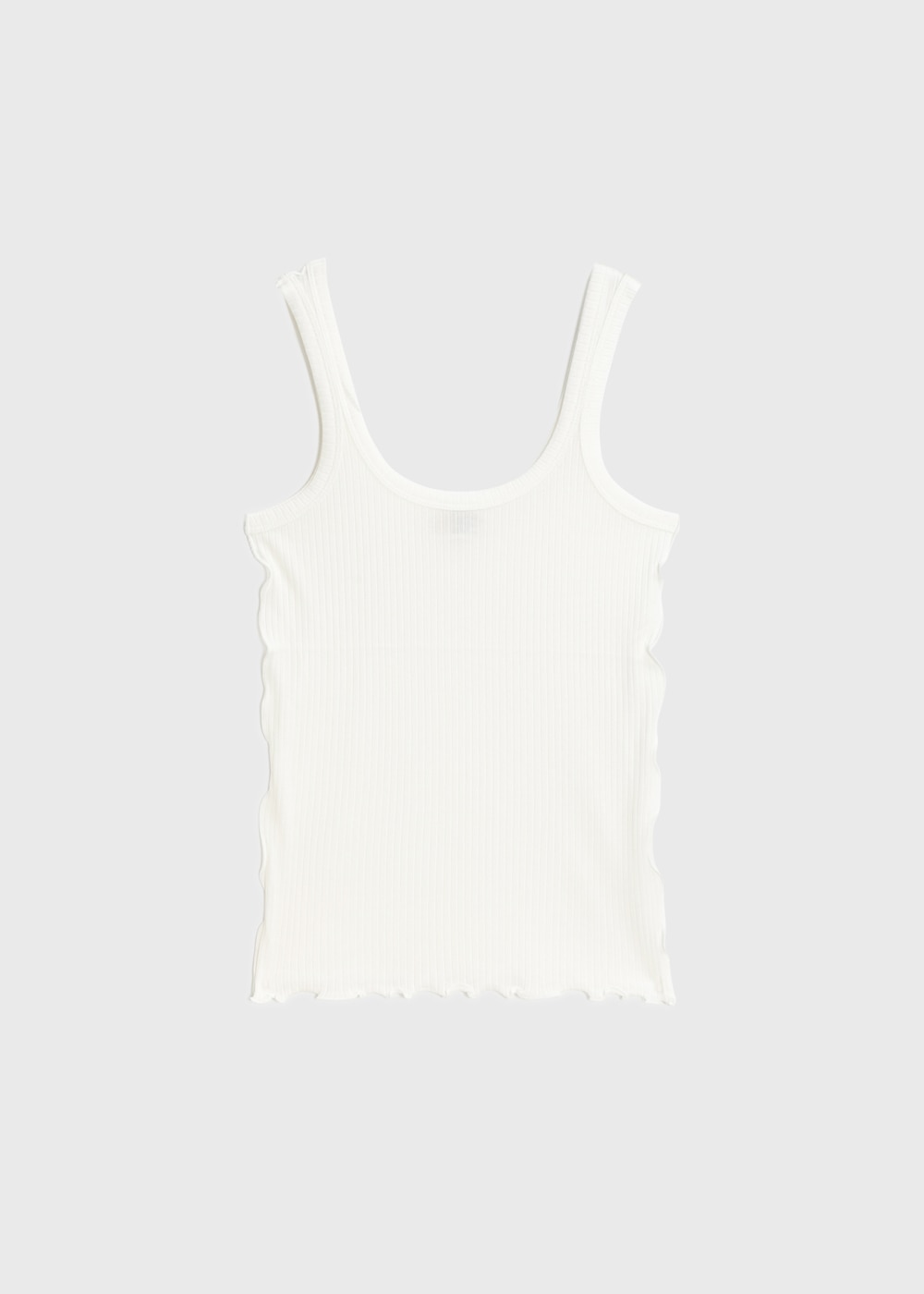 Tencel Solo Rib Tank Top 詳細画像 OFF WHITE 1