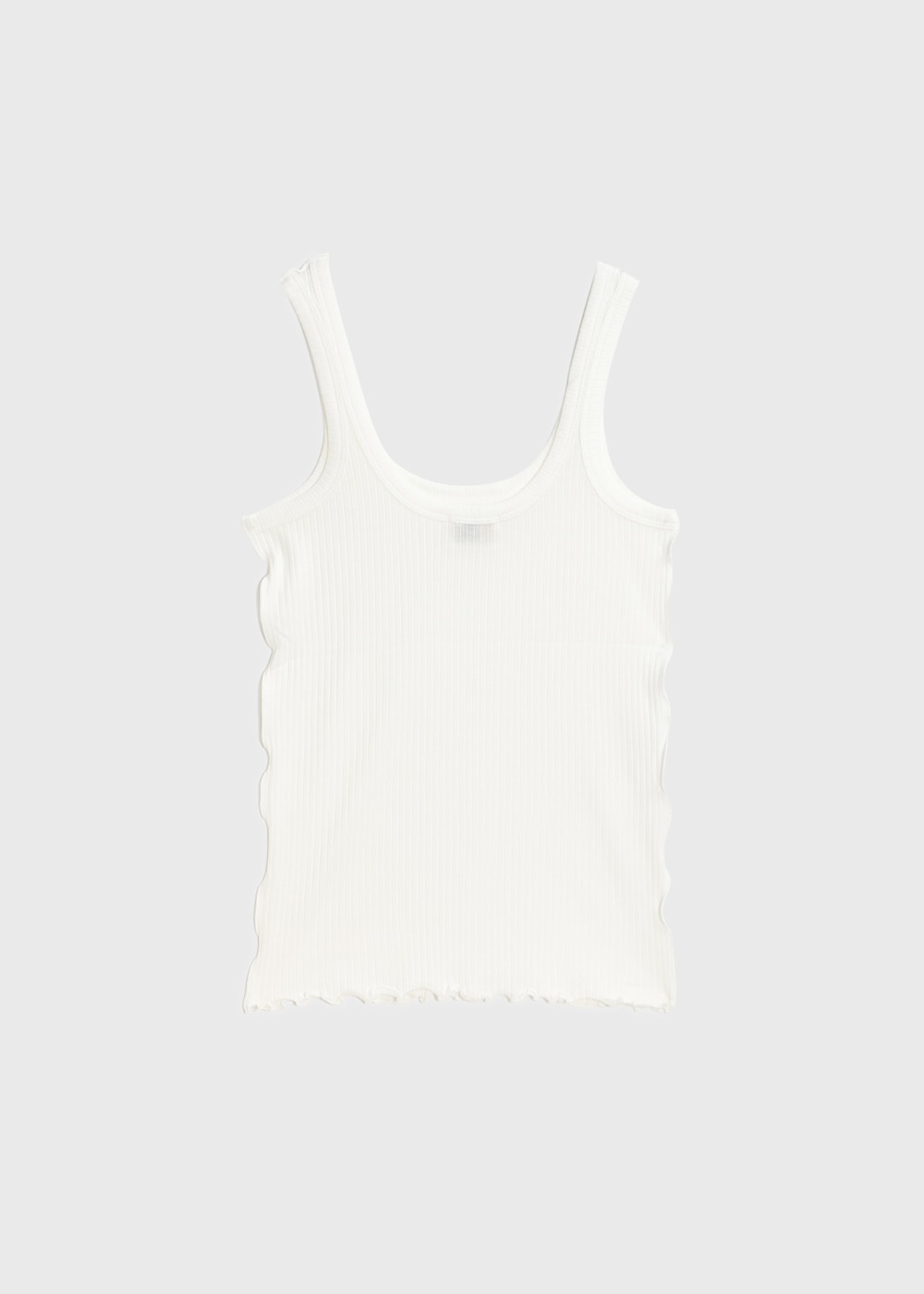 Tencel Solo Rib Tank Top 詳細画像 OFF WHITE 2