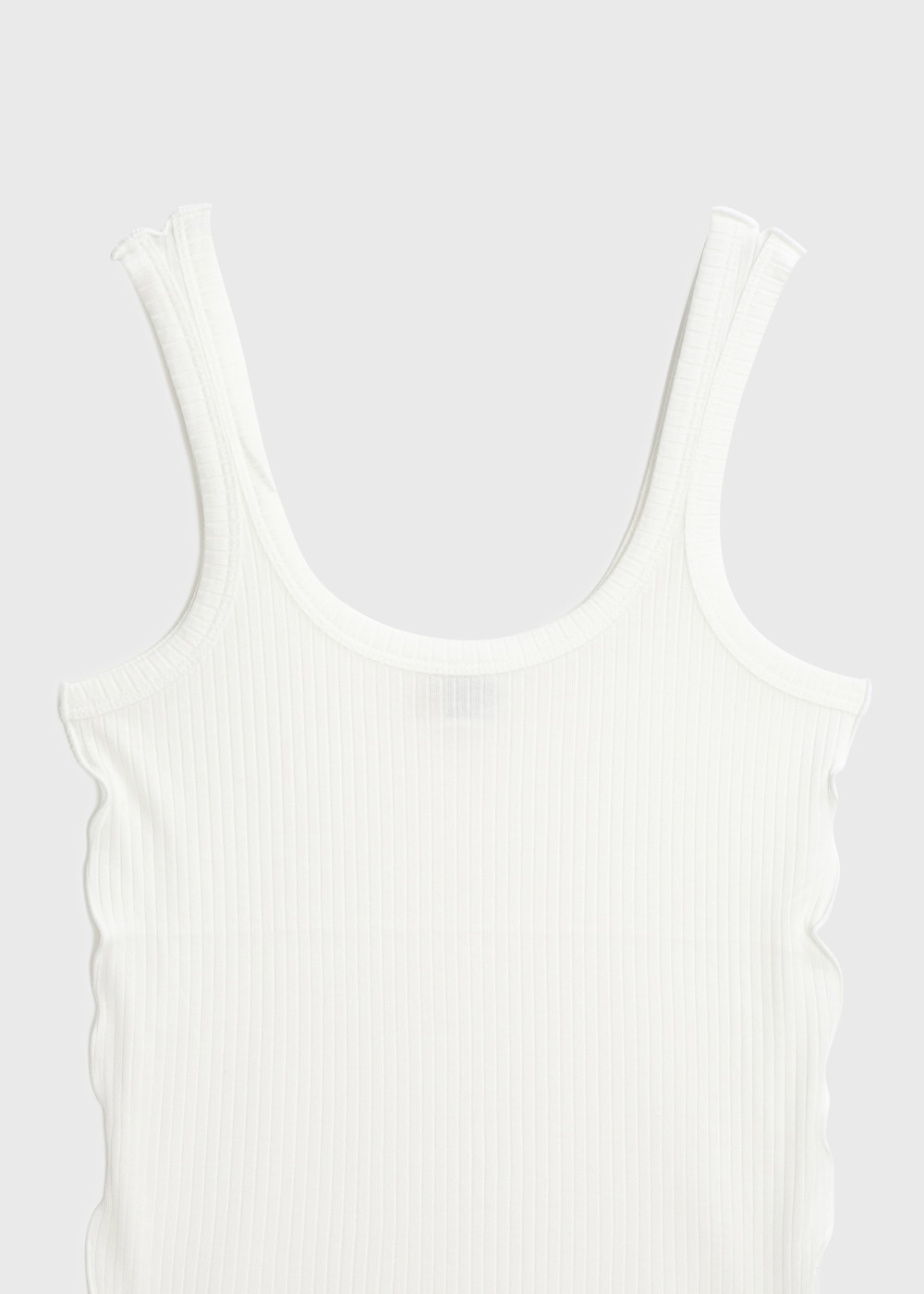 Tencel Solo Rib Tank Top 詳細画像 OFF WHITE 3