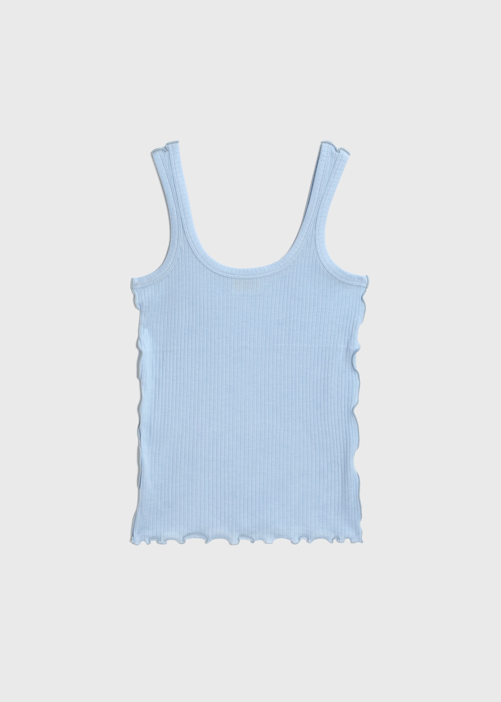 Tencel Solo Rib Tank Top 詳細画像 BLUE 1