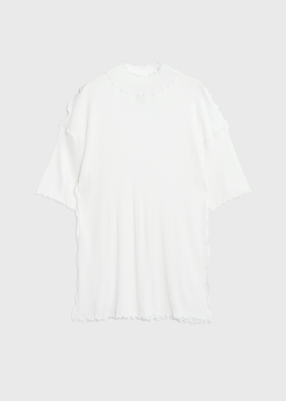 Tencel Solo Rib Big Tee 詳細画像 OFF WHITE 1