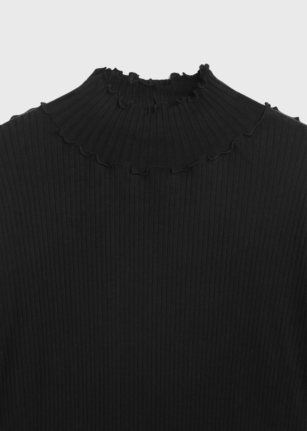 Tencel Solo Rib Big Tee 詳細画像 BLACK 3