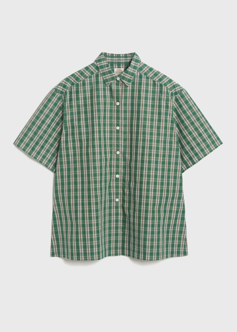 Typewriter Wash Check Short Sleeve Shirts 詳細画像 GREEN 1