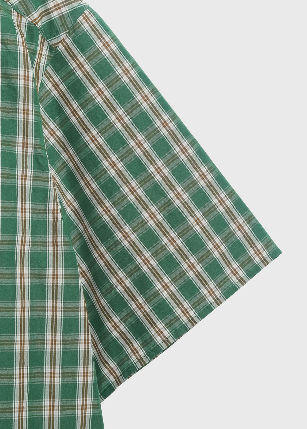 Typewriter Wash Check Short Sleeve Shirts 詳細画像 GREEN 4