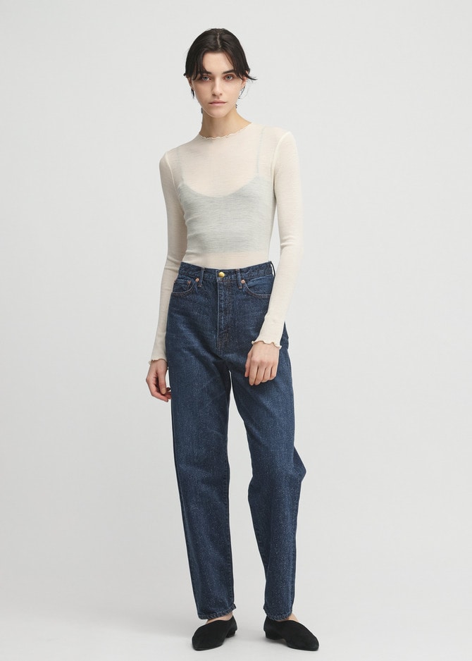 Silk Nep Cotton Cocoon Fit Denim