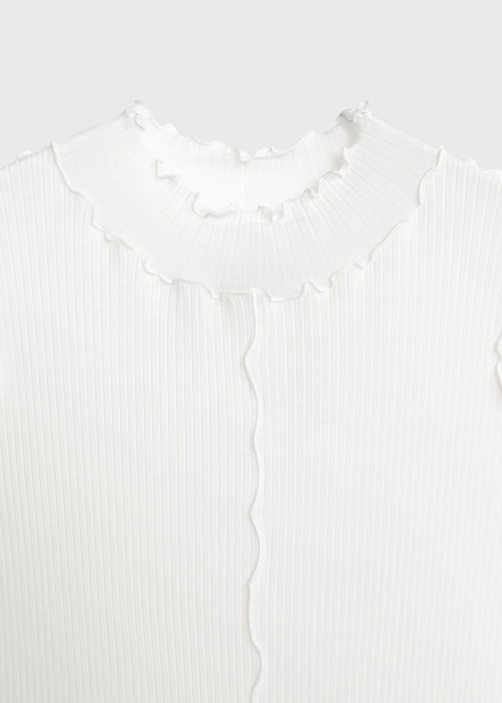 Tencel Solo Rib Dress 詳細画像 WHITE 5