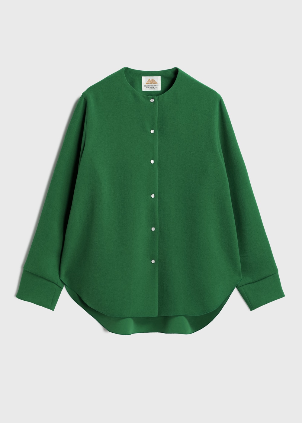 Back Satin Dry Georgette Blouse 詳細画像 GREEN 1