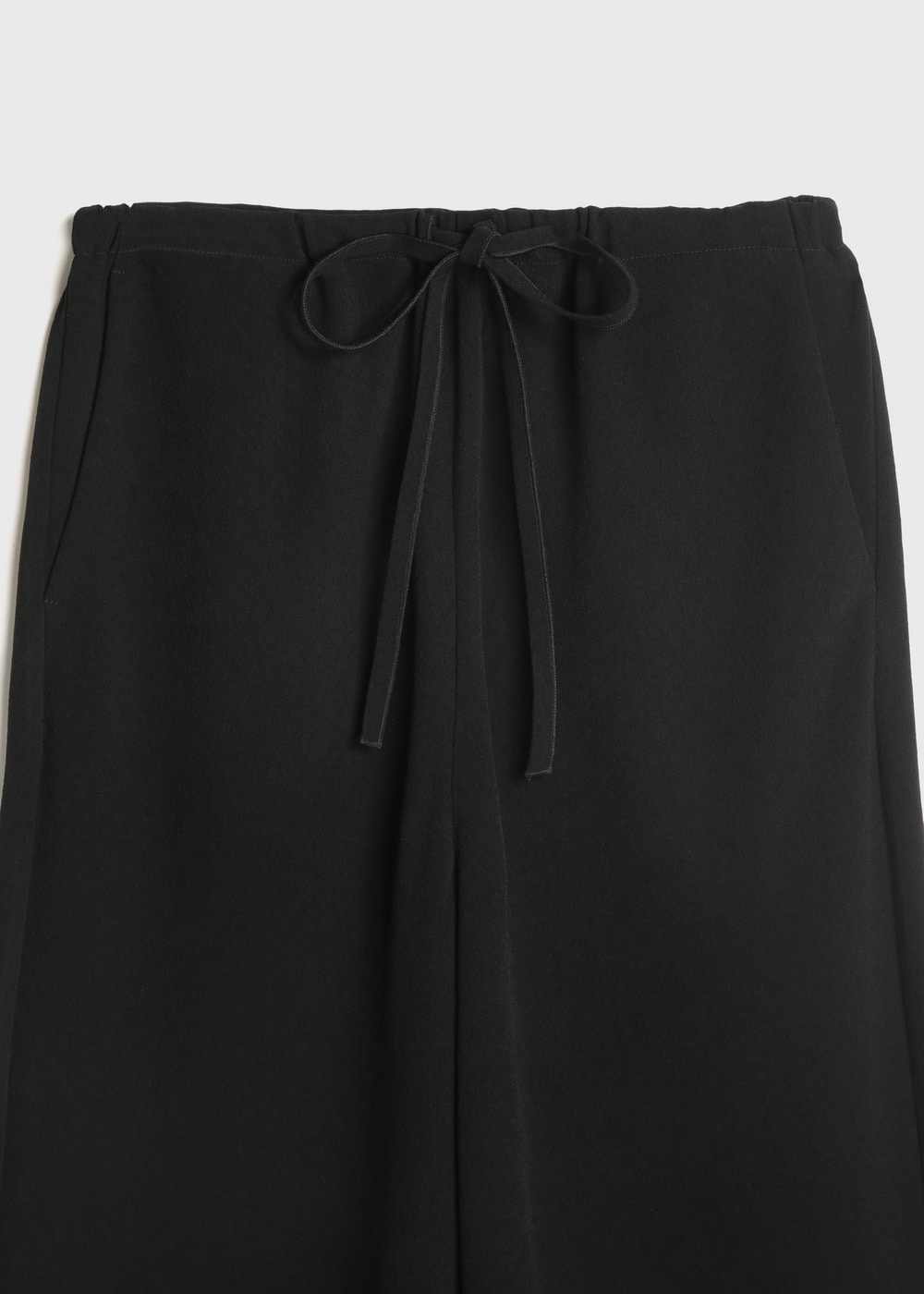 Back Satin Dry Georgette Pants 詳細画像 BLACK 3