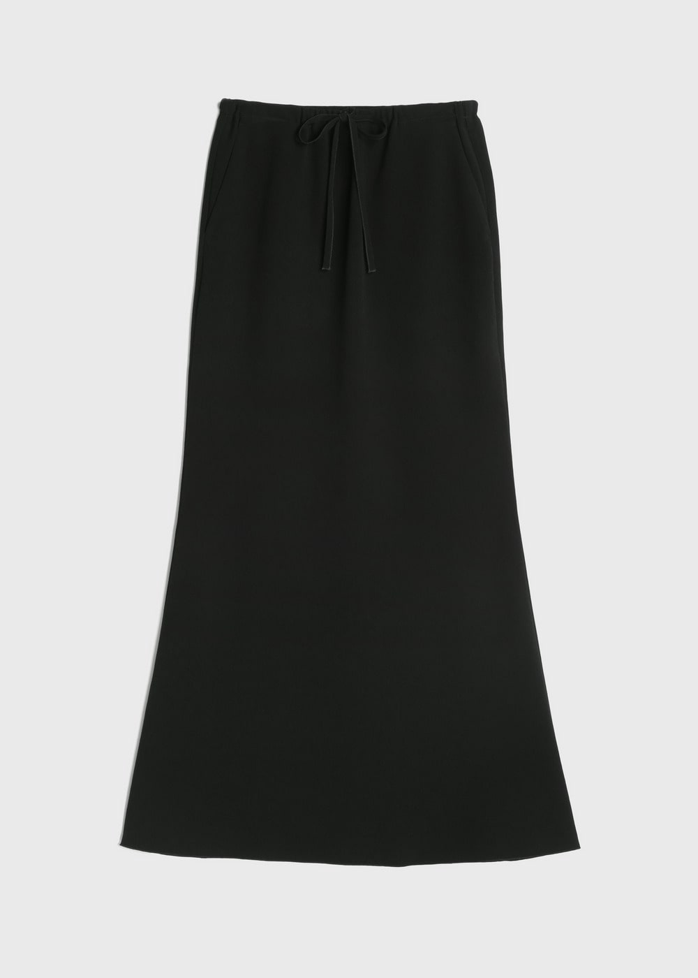 Back Satin Dry Georgette Skirt 詳細画像 BLACK 3