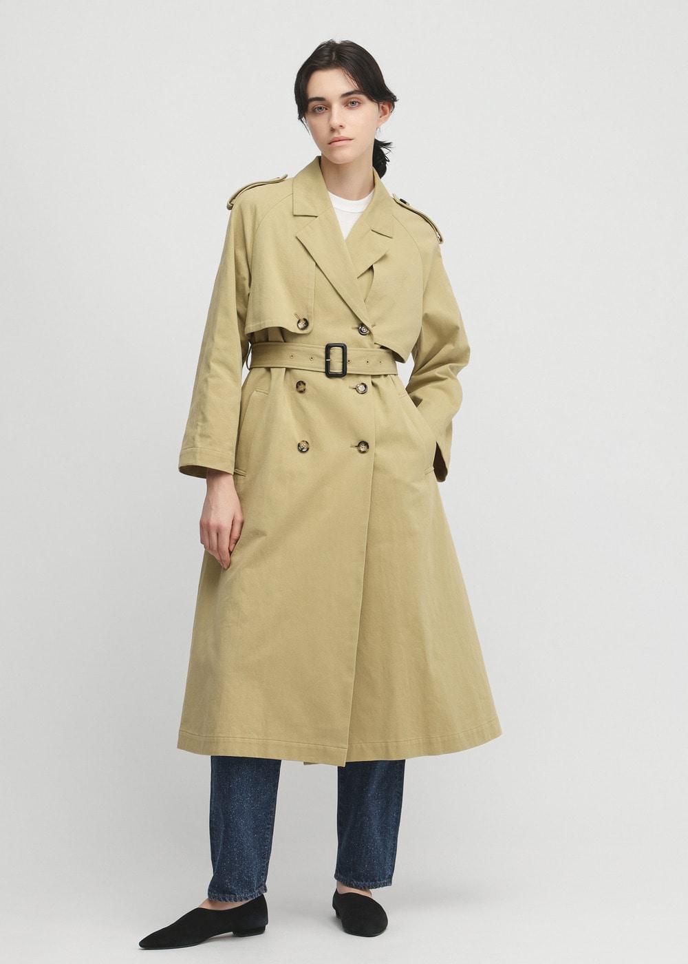 Recycle Diorama Twill Trench Coat