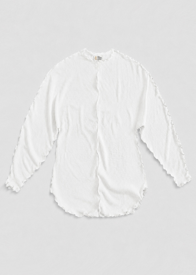 Sheer Crepe Dolman Sleeve