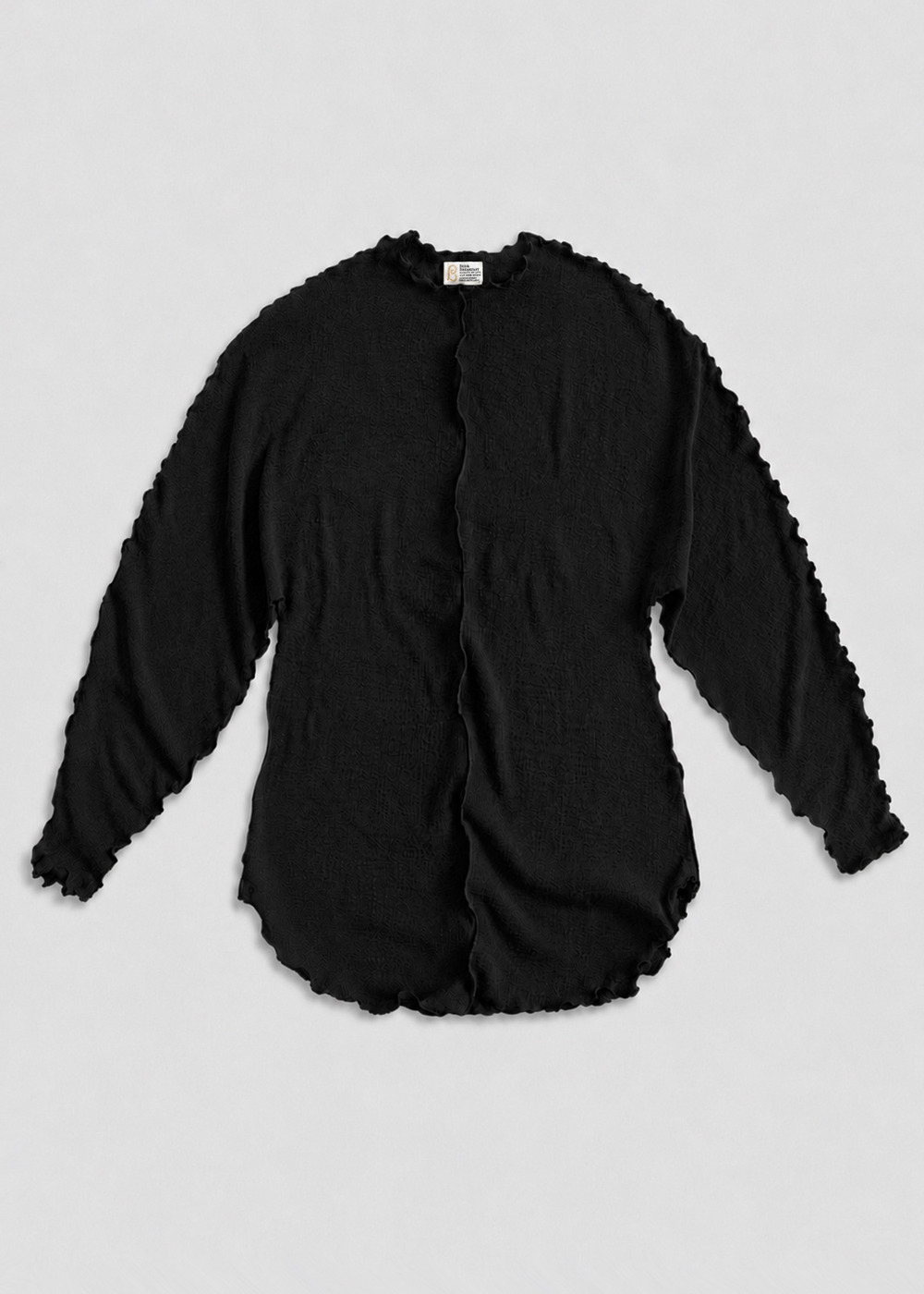 Sheer Crepe Dolman Sleeve 詳細画像 BLACK 1