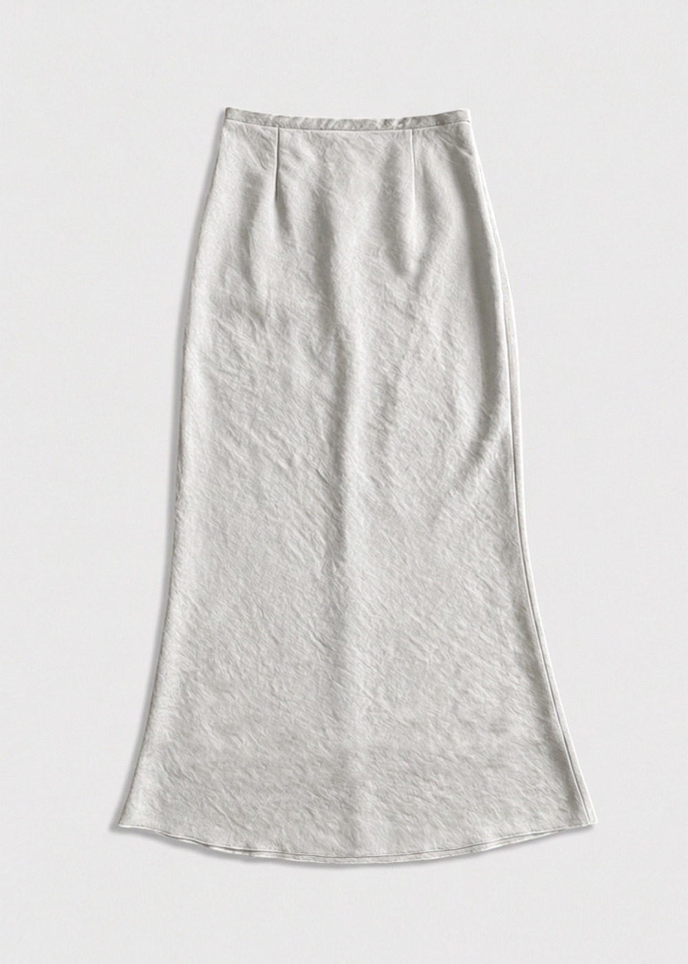 Textured Satin Bias Skirt