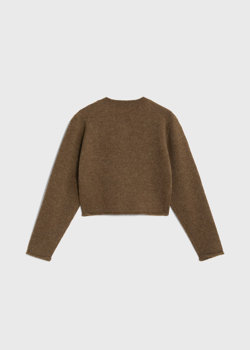 Halo Wool Knit Short Cardigan 詳細画像 BROWN 2