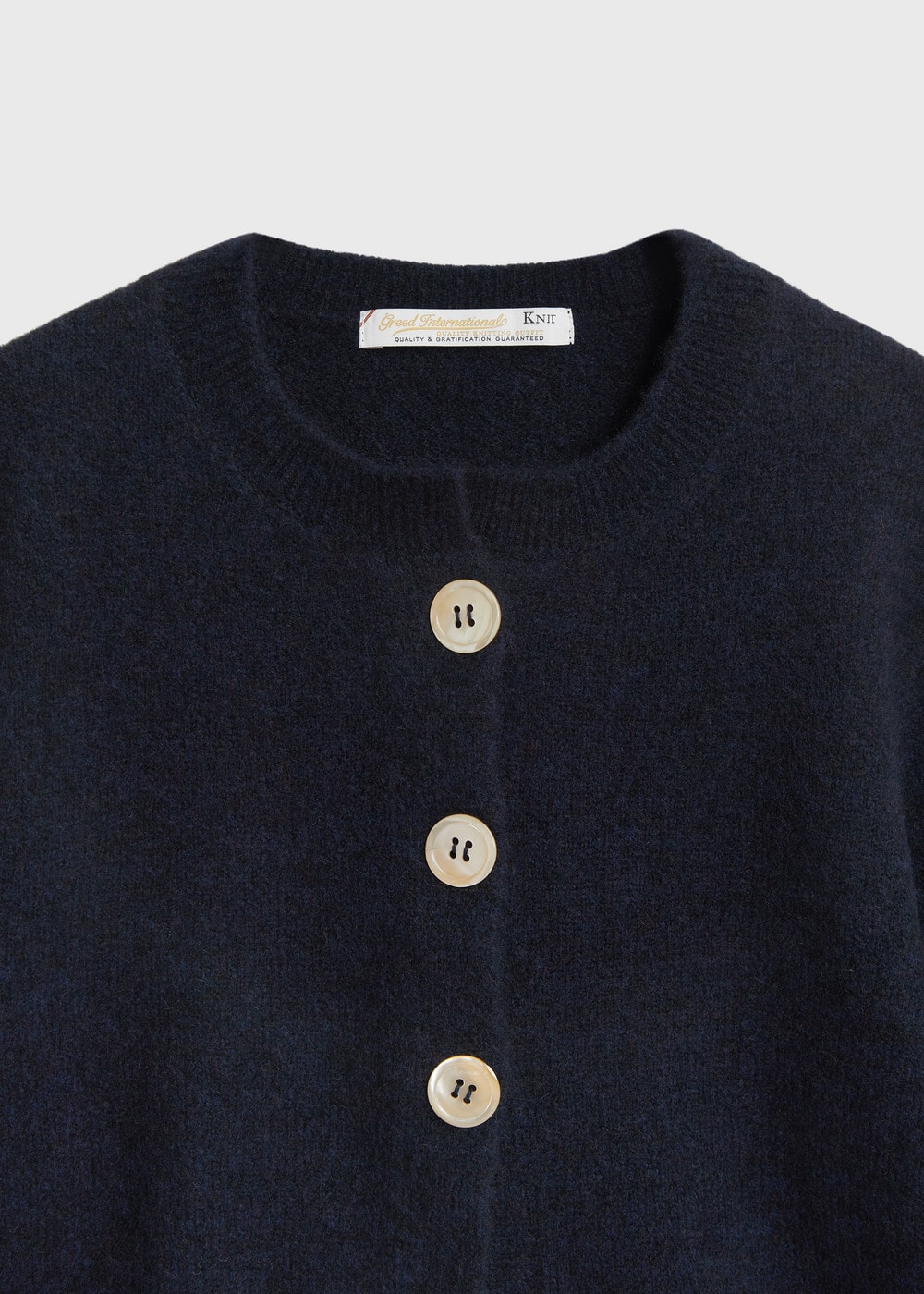 Halo Wool Knit Short Cardigan 詳細画像 NAVY 3