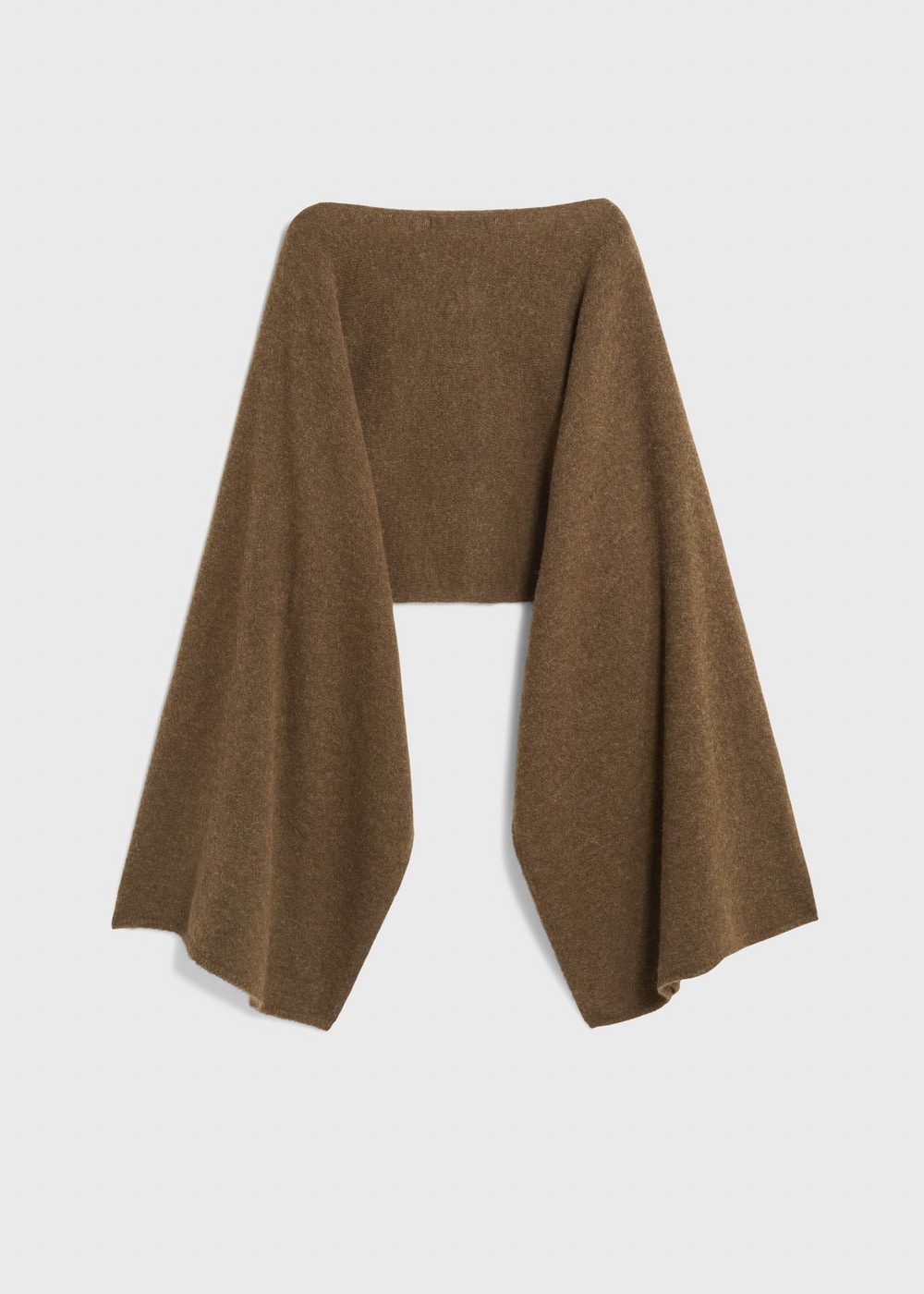 Halo Wool Knit Shawl 詳細画像 BROWN 2