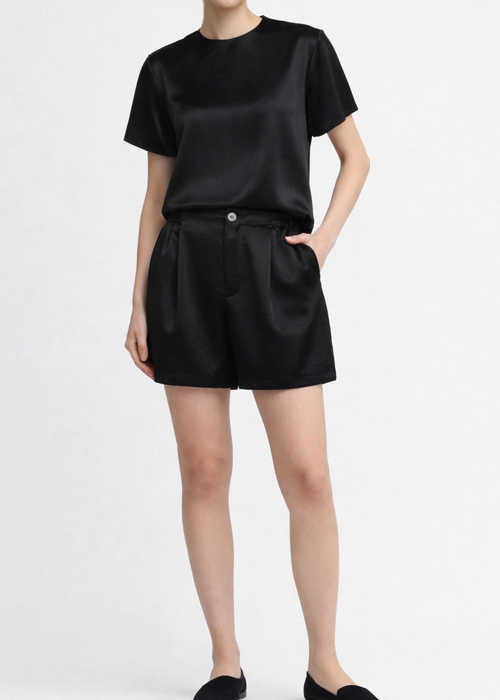 Satin LRM Short Pants 詳細画像 BLACK 4